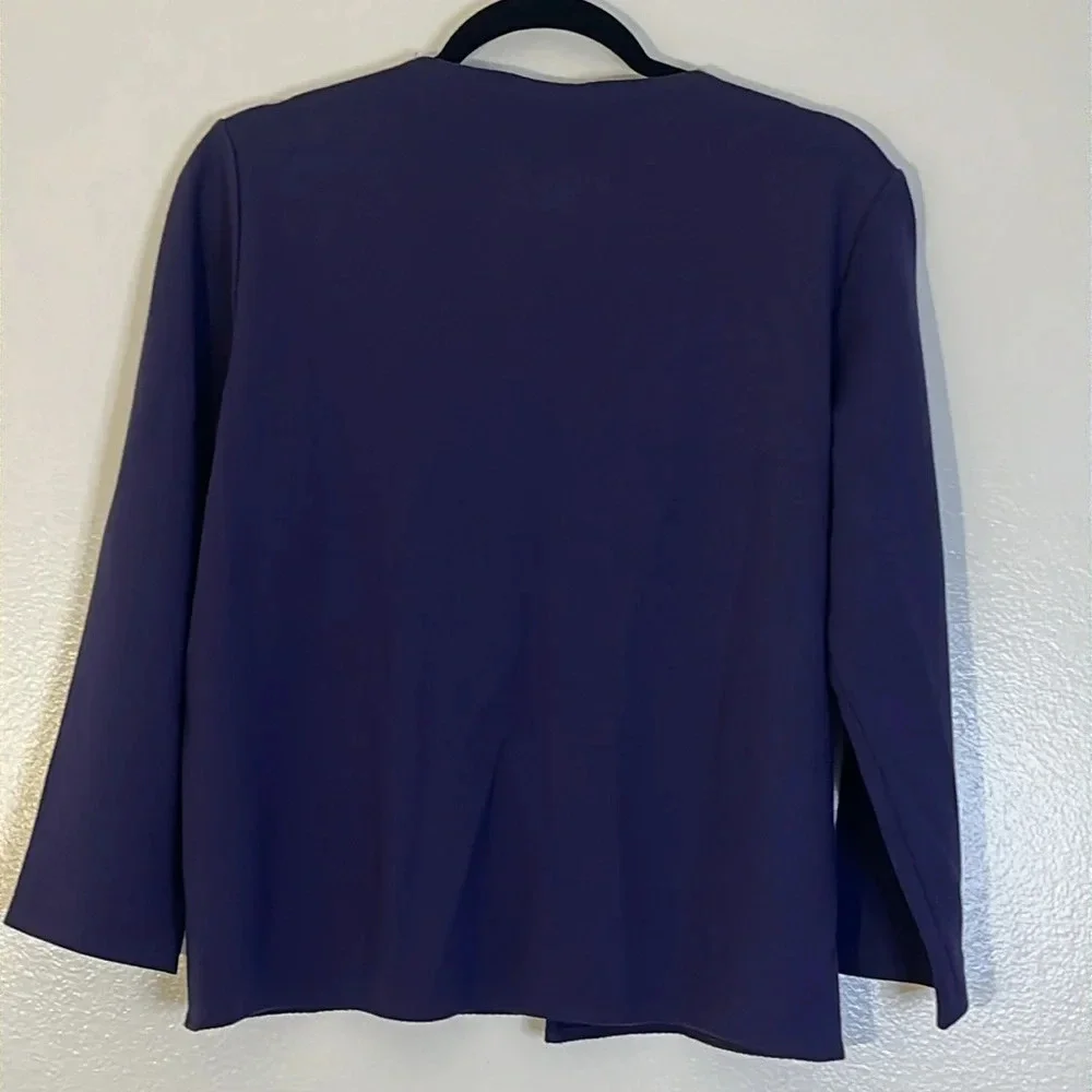 Eileen Fisher | Wool blend open front cardigan sweater Women’s size M stretch